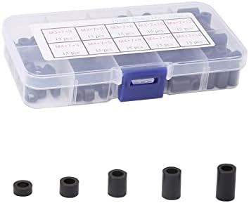 100 Stück Abstandshalter Schwarz - Nylon Runddichtungen Für DIY-Projekte
