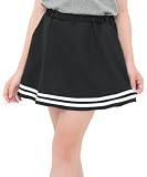 [Bee] ビー フリルスカート ガールズ 女の子 キッズ 子供服 ジュニア ミニ ショート丈 バレエコア 春 夏 秋 bbb01781 110cm ブラック×マリンライン
