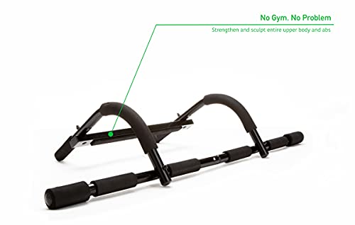 Mind Reader Multi-Grip Chin-Up/Pull-Up Bar Full Body Trainer Doorway Heavy-Duty Multi-Purpose Workout Bar For Home Gym, Perfect For Pushups, Pullups And More, Black #TOP3