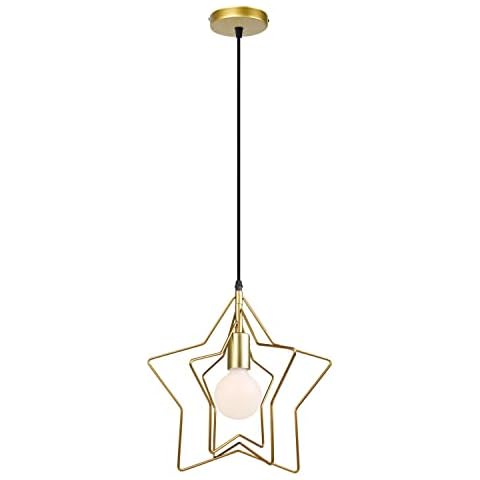 iDEGU Lámpara Colgante Estrella Dorada Cover