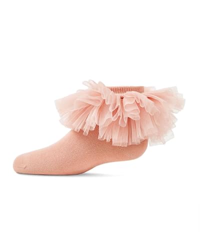 MeMoi Girls' Oversized Tutu Ballerina Anklet Socks