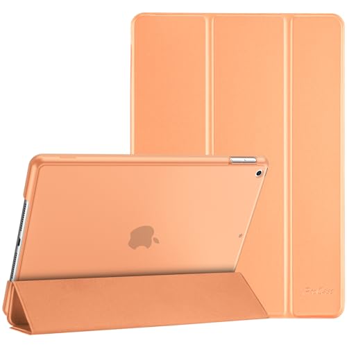 Image of ProCase for iPad 9th / 8th / 7th Generation Case 10.2 Inch (2021 /2020 /2019 Release), 10.2 iPad Case 9th / 8th / 7th Gen Cover, Slim Smart Cover with Translucent Hard Shell Back -Orange | Protective Smart Case Cover Compatible with 10.2 Inch iPad 9 /8 /7