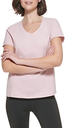 Calvin Klein Jeans Womens Solid V-Neck Short Sleeve T-Shirt