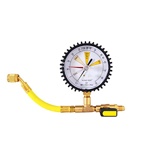 HARIPYER HS-NG Medidor de presión de Prueba de nitrógeno, Detector de Fugas de nitrógeno Aire Acondicionado Refrigerador Válvula de medidor de presión de nitrógeno Ajustable