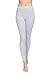 SOFTSAIL Legging Taille Haute Pleine Longueur en Coton Riche pour Femme Pantalon Tummy Control Sport Gym Yoga Fitness Leggings Amincissants Solide pour Femmes Grandes Tailles Gris 42 LWP