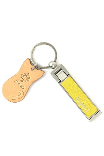 [アルベロ] ALBERO キーリング 本革 レディース レモン AL-8603-42