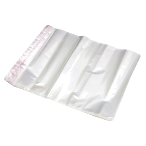 100pcs Self-sealing Transparent Plastic Packing Bags for Clothes Shoes and Accessories Odorless Garment Storage Bags with Self-adhesive Closure