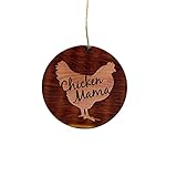 Chicken Mama - Cedar Ornament