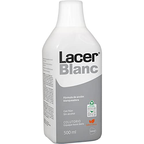 LACER Blanc enjuague bucal diaria citrus con flúor y acción blanqueadora sin alcohol frasco 500 ml