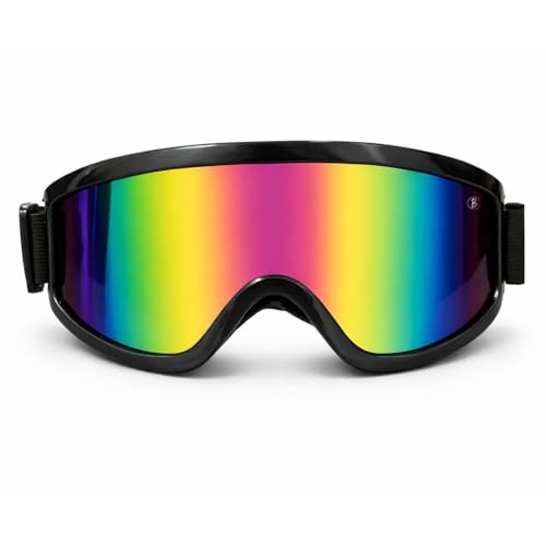 Image of Premium Adult Motocross Dirt Bike Racing, Cycling Goggles - Transparent Lens, Adjustable Strap with Extra Back Padding for Comfort