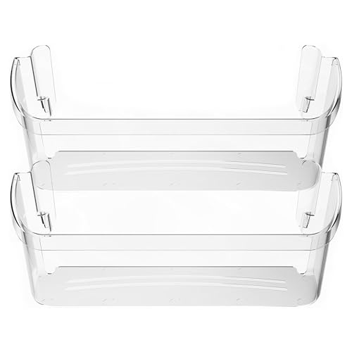 Kojem 242126602 Refrigerator Door Bin Shelf (Bottom) Compatible with Frigidaire Electrolux Refrigerator AP6278233 FFSS2625TS0 AP6278233 PS12364199 EAP12364199 Replacement Side Rack Basket Clear 2PCs