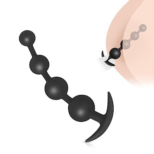 BDSMYEE Analkugeln Silikon,Analspielzeuge für Paare extrem sex,Analplug für Frauen,Analplug für Männer,Anal kugeln Anal Kette Analkette Anal Beads Anal Toy Analdehner Analspreizer (M)