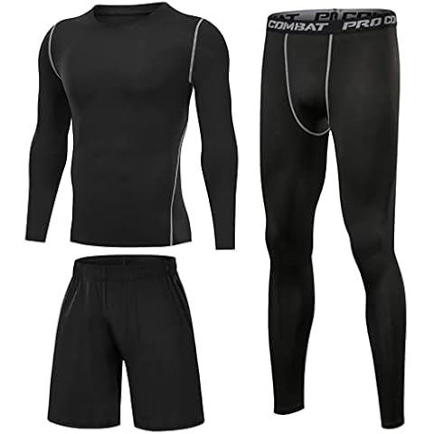 Terecey 3PCS Mens Thermal Underwear Set Cover