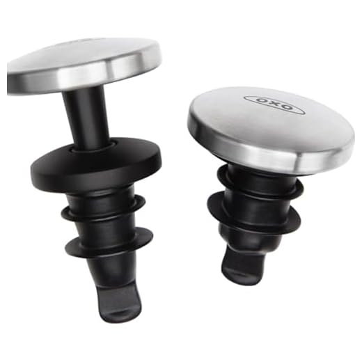 OXO SteeL Expanding Wine Stoppers, 2 Count