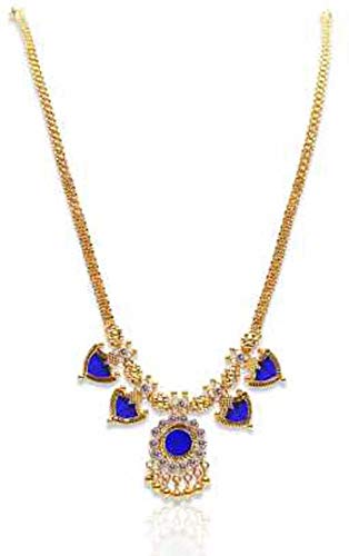 See full amazon price history chart for RFJ JEWELS: Beauty & Style RFJ Kerala Traditional and Ethnic gold plated Brass Golden Blue Double Katta Pallaka Adjustable Length Necklace for Women RFJ JEWELS: Beauty & Style RFJ Kerala Traditional and Ethnic gold plated Brass Golden Blue Double Katta Pallaka Adjustable Length Necklace for Women (B07STNLH3N) Amazon Price History, Amazon Price Tracker