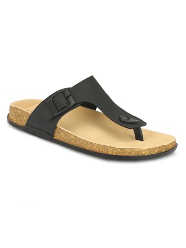 Image of Men V-Shape Thong Slippers | Casual Flip-Flops | Slippers for Men | Lightweight Rubber Sandals | Comfortable Anti-Slip Footwear