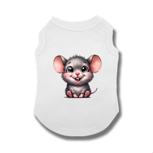 ZSDGBZ 白 L 犬服 犬タンクトップ Tシャツ 小中型犬服 可愛い ペットウェア 薄く袖なし 通気性 春夏 秋 スポーツ服 お散歩お出かけウェア ドッグウェア 日焼き防ぐ 脱毛保護 犬用 洋服 涼やか通気性 家着 お散歩無地 1点セット