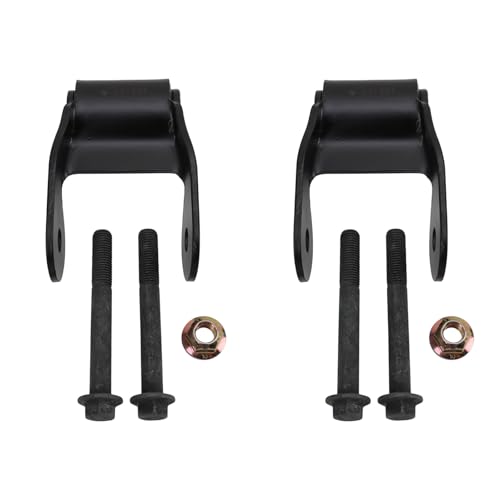 TRQ Rear Leaf Spring Shackle Driver & Passenger Side Compatible with 2015-2020 Ford F-150