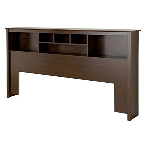 Prepac King Bookcase Headboard, Espresso #TOP23