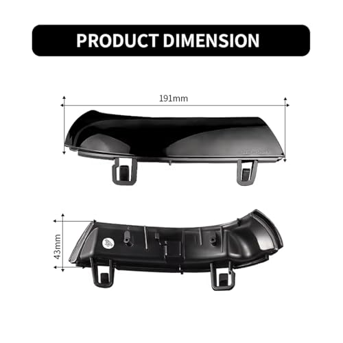 Intermitentes LED dinámicos ahumados para retrovisor de Skoda Superb B5 2002-2008 2