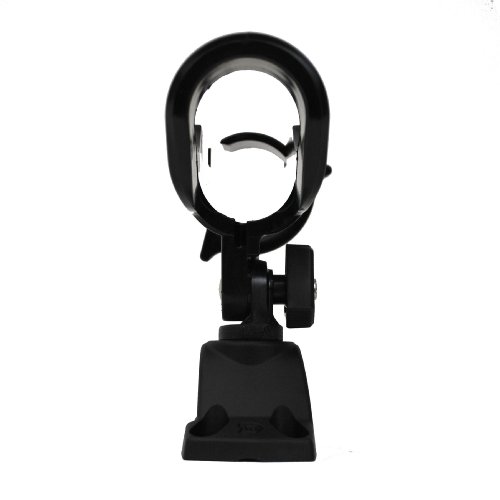 Attwood 5009-4 Heavy-Duty Adjustable Rod Holder with Combo Mount, Black Finish