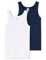 Schiesser Jungen 2 Pack Unterhemd-95/5 Organic Bio Baumwolle-Größe 140 bis 176 Unterwäsche, Multicolor 2_181955, 152 (2er Pack)