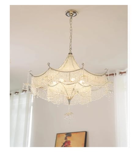 Lustre en cristal moderne pour remplacer un éclairage terne de salon