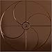 Ekena Millwork 19 5/8"W x 19 5/8"H Windmill EnduraWall Decorative 3D Wall Panel, Dark Copper (Covers 2.67 Sq. Ft.
