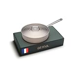 Photo Gallery atma - casseruola in acciaio inox 24 cm con coperchio - acciaio a 3 strati - compatibile con tutti i fuochi, induzione e forno - per stufare, saltare e friggere - senza pfas - made in france Photo Gallery atma - casseruola in acciaio inox 24 cm con coperchio - acciaio a 3 strati - compatibile con tutti i fuochi, induzione e forno - per stufare, saltare e friggere - senza pfas - made in france