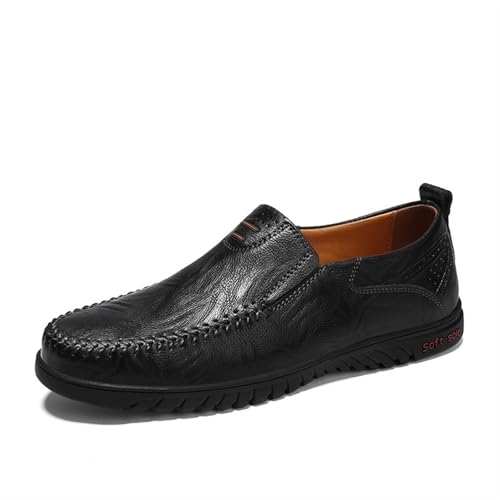Dress Shoes for Men Men's Casual Leather Moccasins Comfortable Stylish Slip-On Shoes