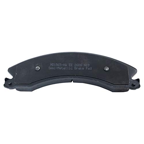 Image of TRQ Performance Rear Brake Pad and Rotor Set Semi Metallic G Coated Rotors Compatible with 2009 GMC Savana 3500