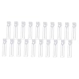 Didiseaon 100 piezas Frascos de Perfume de Vidrio con Tapones Reutilizables para Rellenar Botellas Vacías Portátiles para Viaje y Diario