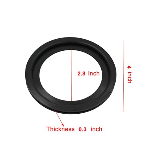 Image of RV Toilet Seal, Flush Ball Seal Gasket Replacement 385311658 for Dometic 300 /310 /320, High-Grade Rubber, Toilet Seal Parts Solve The Leakage Problem - Replace Part #385311658, 2-Pack