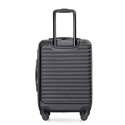 20" Carry on Luggage Lightweight Suitcase, Spinner Wheels, Black4