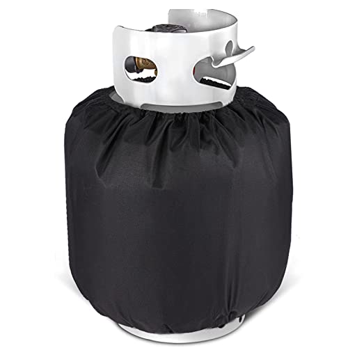 Kovshuiwe Housse De Réservoir De Propane,Housse De Protection pour Bouteille De Gaz De 20 LB,Housse de Protection pour Bouteille de gaz,Réservoir De Gaz 600D Oxford Anti-UV Imperméable(42x35cm)