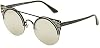 Lentes de Sol para Mujer BVLGARI BV6088, Negro/Gris Claro Espejo Plateado, 54 2