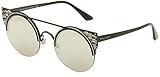 Bvlgari BV6088 Women's Sunglasses Black/Light Grey Mirror Silver 54