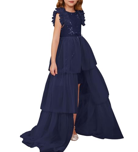 Image of GRACE KARIN Girls Dresses Sequin Party Formal Pageant Dress Tween Girl Birthday Tulle Prom Princess Maxi Dress Size 5-14