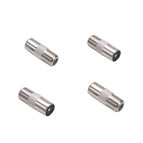 F Femmina a PAL Maschio RF Coax Adattatore Connettore pz