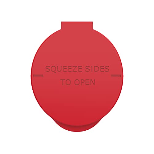 Image of 116mm CR Plastic Packaging Pop Top Tubes - Child Resistant Travel Holder Vial Containers - 500 Qty (Red)