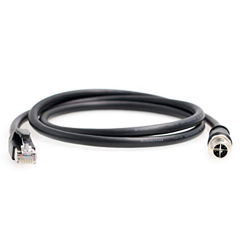 Hangton M12 8 Pin X Coded Rj45 Cat 6A Ethernet Network Cable For Matrix Cognex Basler Blaz Industrial Switch Camera Sensor 2M #TOP1