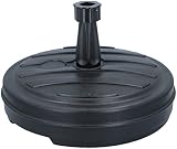 MaxiMondo Parasolvoet - kunststof - voor standaard parasol - vult zich met water of zand - Ø 45 cm - rond