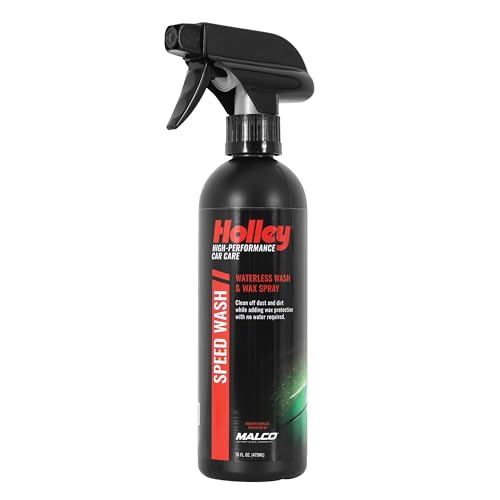 Image of Holley Speed Wash - Waterless Wash & Wax Spray - High-Performance Car Care, Exterior Cleaning Solution with Carnauba Wax - Works on All Surfaces, for All Car Types - 16 oz.