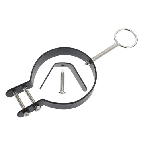 Cabilock Soporte Jamonero De Hierro - Fijación Segura Para Jamones Españoles E Italianos Ideal Para Instalación En Madera Y Uso Doméstico