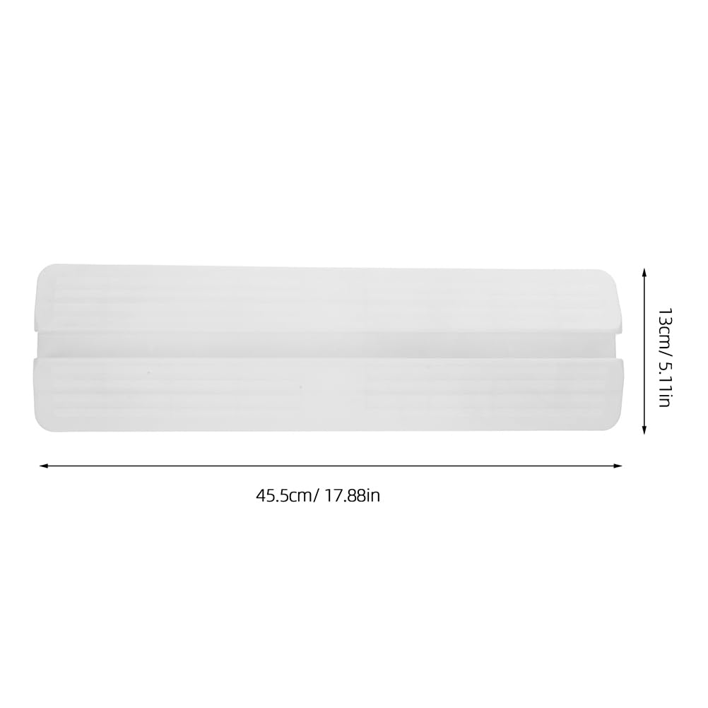 PartyKindom 2Pcs Gate Support Feet Floor Transition Strip for Doorway Ramp White Kick Guard for Stairways Pet Fences Gates Easy Installation and Fit - Image 3