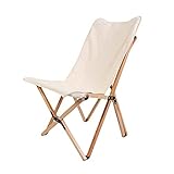 [Durable y cómodo]: la silla plegable está hecha de madera de haya de alta calidad y lona de nailon 600D, resistente y duradera, con una capacidad máxima de carga de 100 kg.