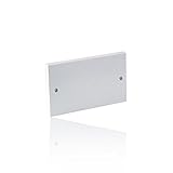 Tapa ciega blanca. Tapa ciega con 2 enganches para enchufe CDL, blanca