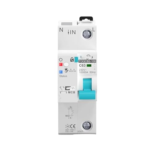 Disjoncteur télécommande sans fil 1P interrupteur réenclenchement automatique minuterie