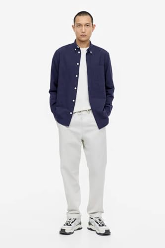 Image of BE ACTIVE Men's Oxford Cotton Lycra Casual Shirt || Men Stylish Shirt || Full Sleeves || Simple Shirt for Men || Timeless Style & Comfort