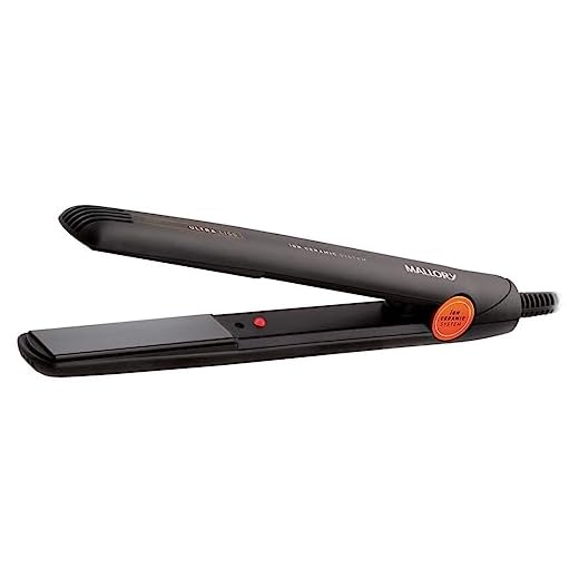 Prancha Mallory Ultra Liss, Com Placas de cerâmica ionizada, Máxima Temperatura de 210°c – Bivolt